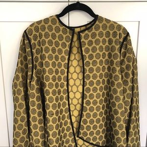 Marla Wynne Open-Front Jacket/Topper One Size EUC